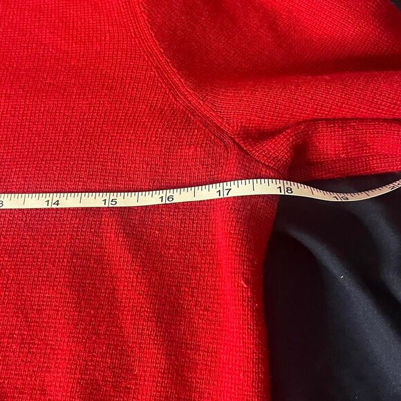 Chico's Cherry red Tunic turtleneck sweater mini Dress Size M - Picture 6 of 7